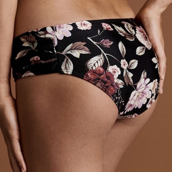 Nwt Rachel Roy Cherry Blossom Ruched Swim Bottom - Picture 3 of 7